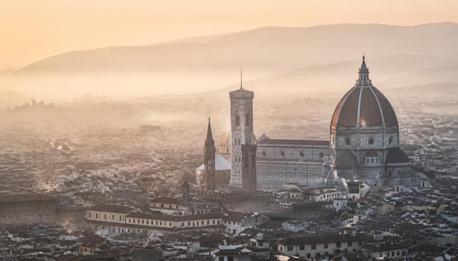 Skyline di Firenze con la cupola del Duomo
